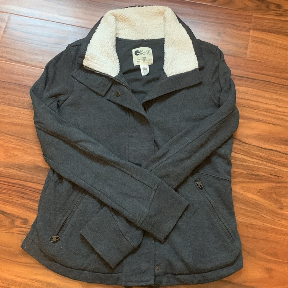 Billabong zipper and button up jacket
